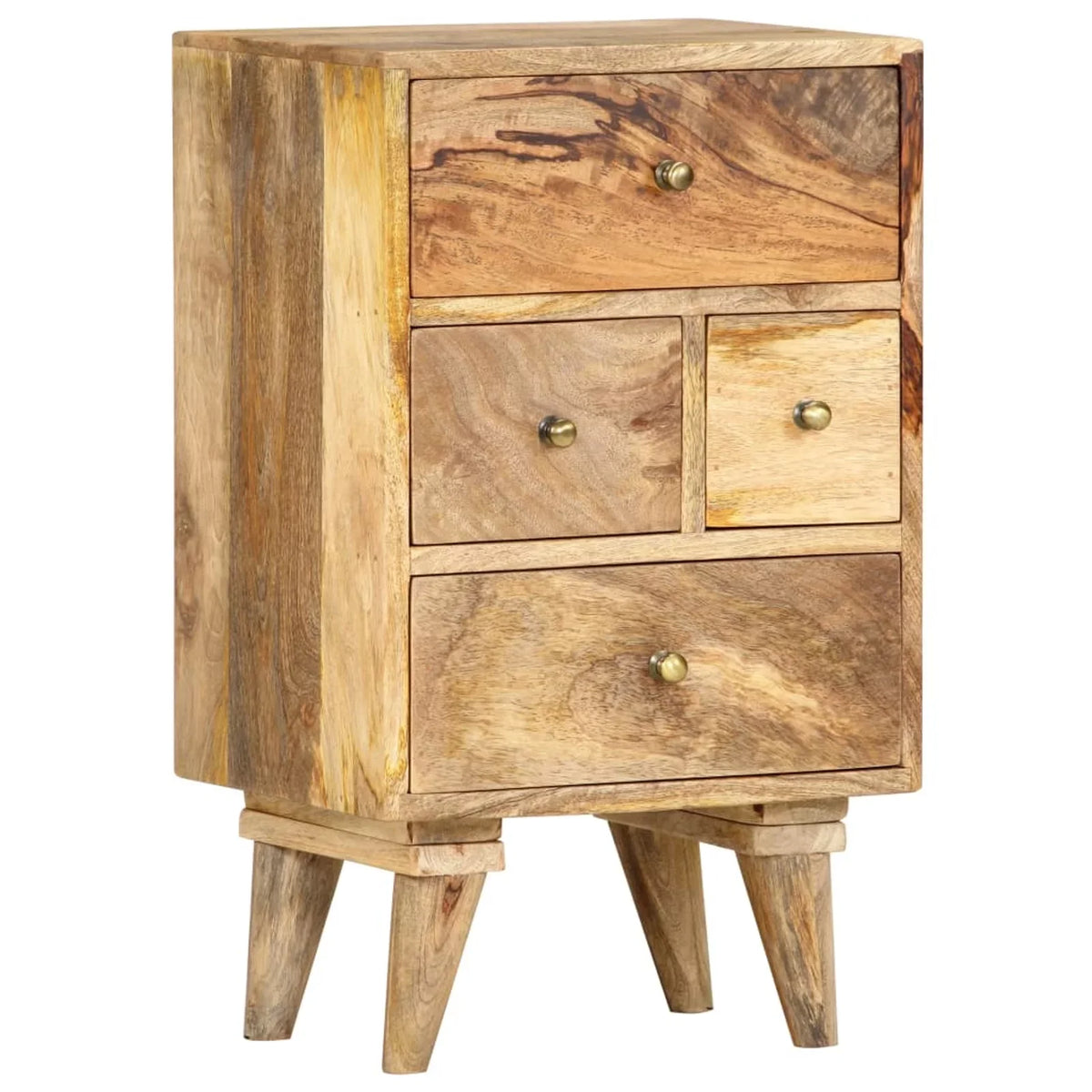 14.2"x11.8"x23.6" Cabinet Bedside Mango Dcenta Solid Wood