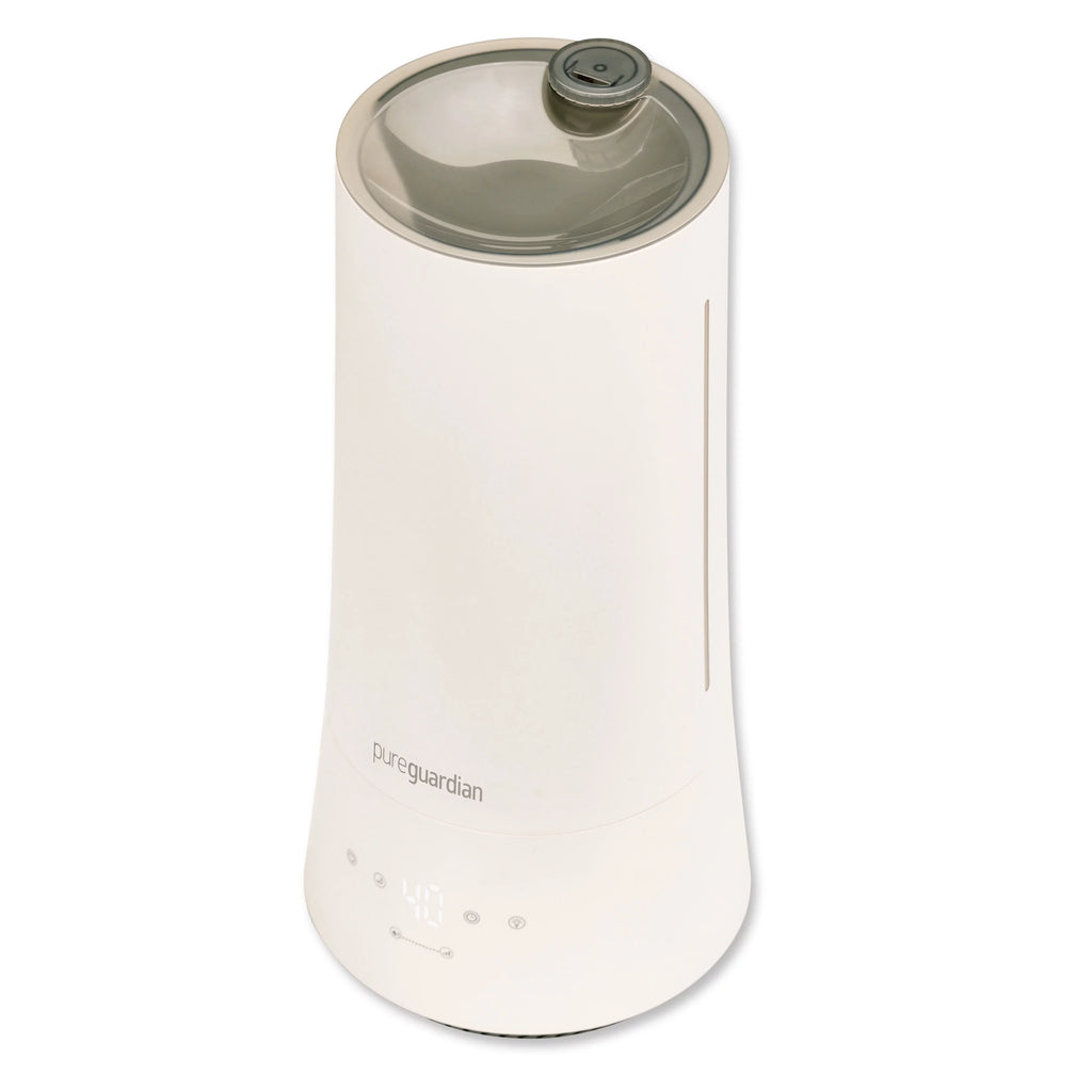 1.6 Gallon with Mist Humidifier ft. Ultrasonic Sq. Humidistat, 420 PureGuardian H997W Cool 90-Hour
