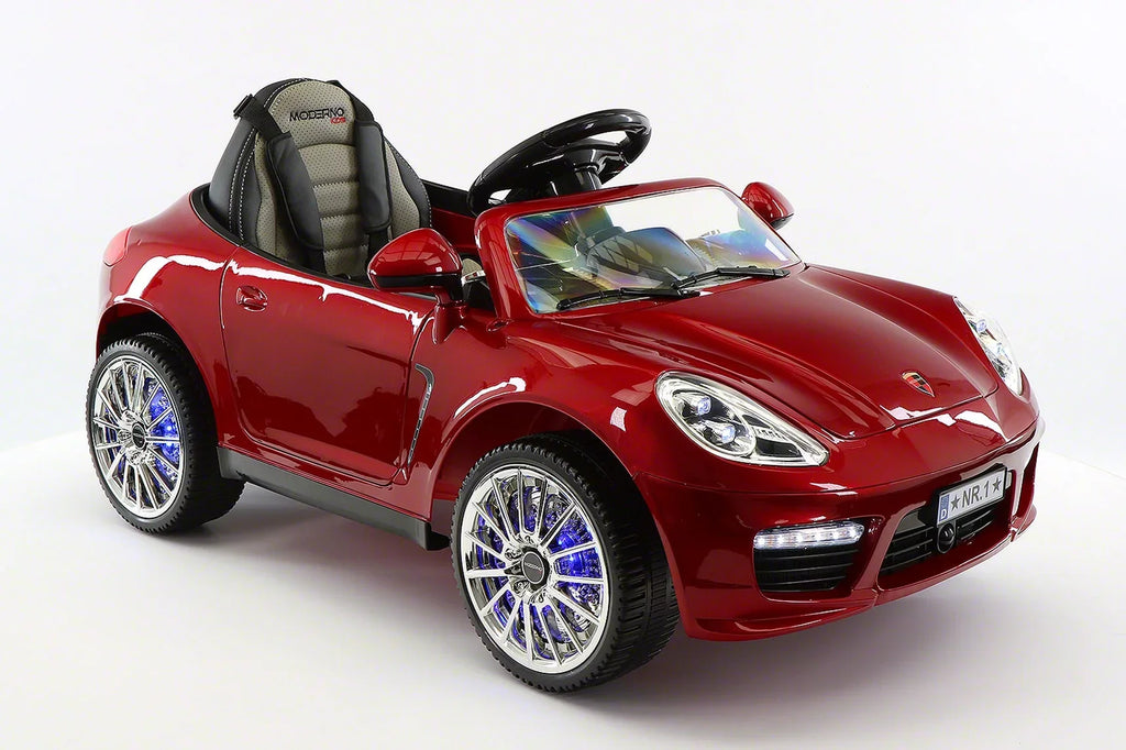Ride-On Kiddie Electric 12V with R/C Roadster Parental Kids Cherry | Car Red Remote