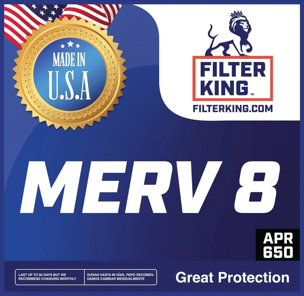 Filter Furnace Air Actual Size: 38x56.5x1a 4-PACK x Filter King | | .75" Pleated x MADE | Filters 38 56.5 8 USA IN | A/C HVAC MERV