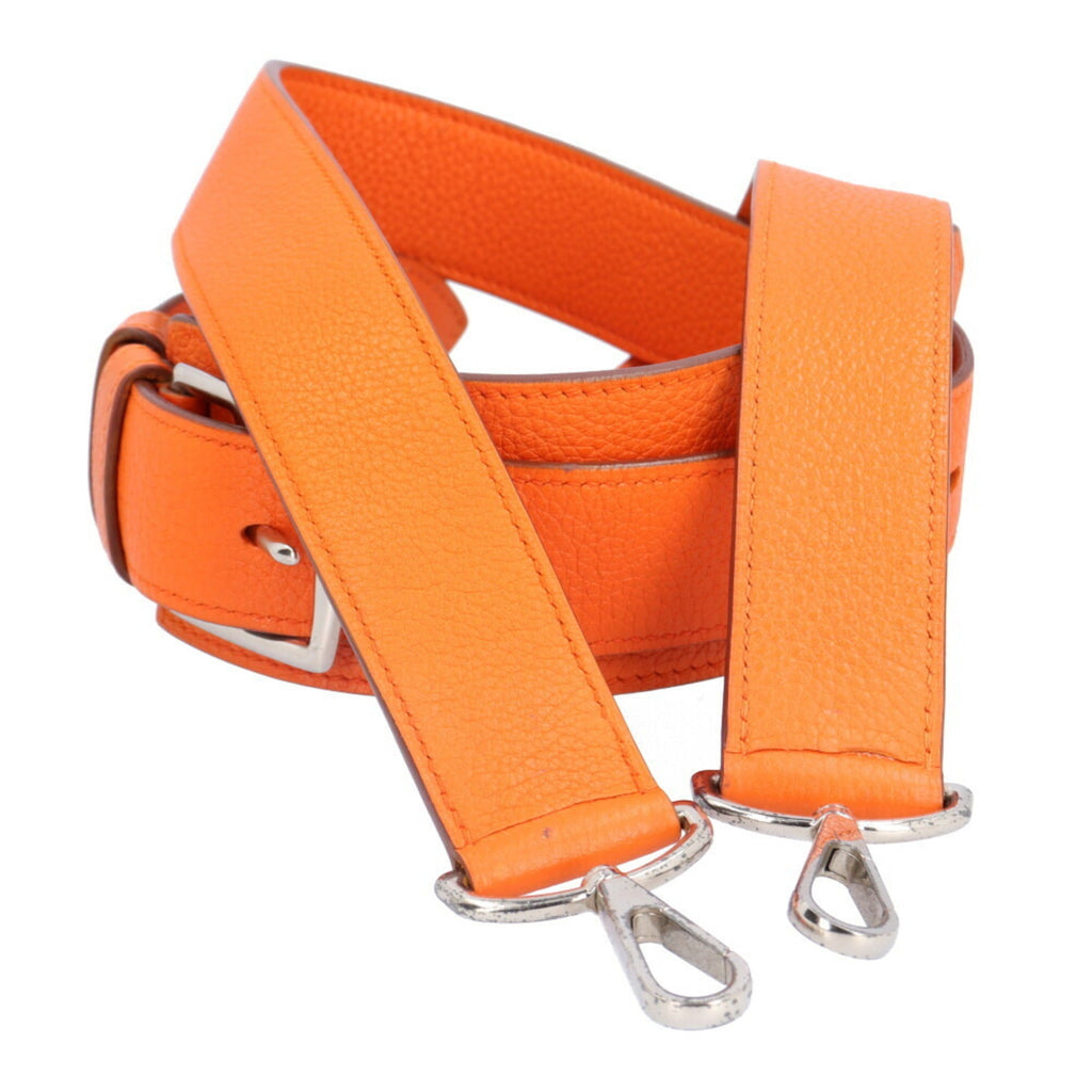 Women's BRB10010000013133 Hermes Bag Clemence Pre-Owned Orange Taurillon Shoulder 34 HERMES Gypsière (Good)