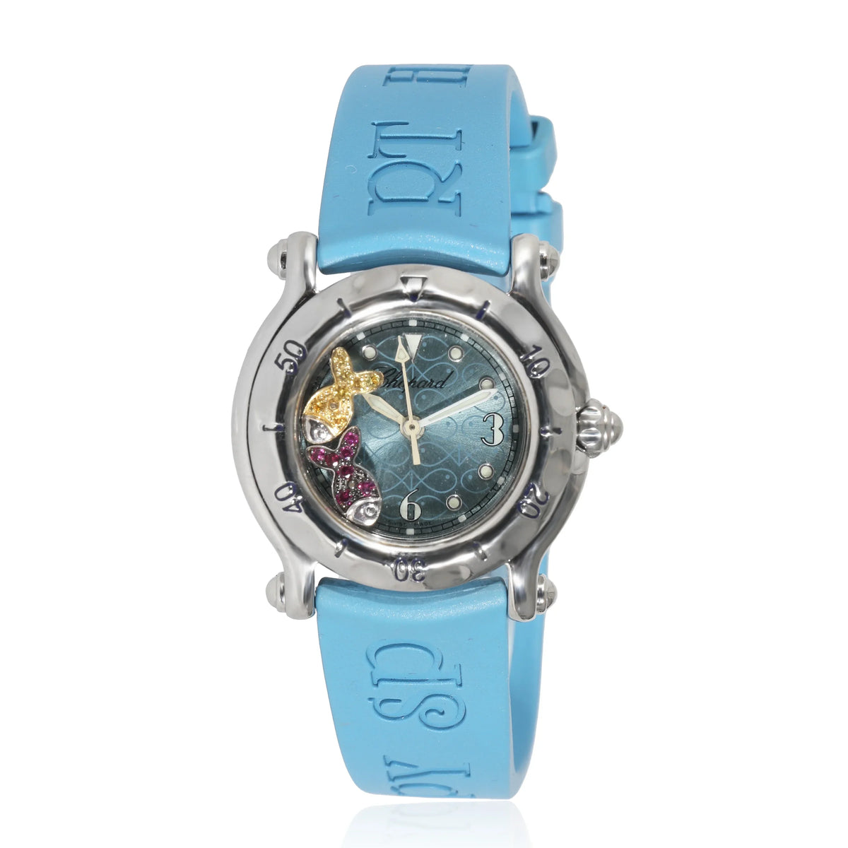 Fish Pre-Owned Women's Watch Steel 27-8923-402 Chopard Happy Stainless in