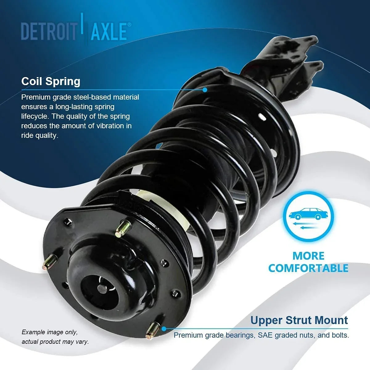 Springs 2004-2012 Struts Axle Pontiac Malibu, Replacement G6, 2pc Complete Saturn Chevy Struts w/Coil 2010 2006 Assembly 2005-2010 2008 Aura, 2007-2009 2011 Detroit Front Front for -