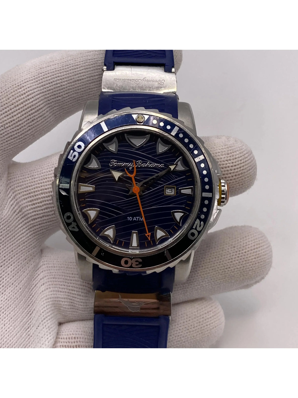 Quartz Tommy Watch Pre-owned Mens Steel Bahama TB00101-01 (Good)