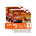 20x25x1, Furnace Micro Air Filter, Reduction MERV Particle 800 Filtrete 10, 4 MPR, Filters HVAC