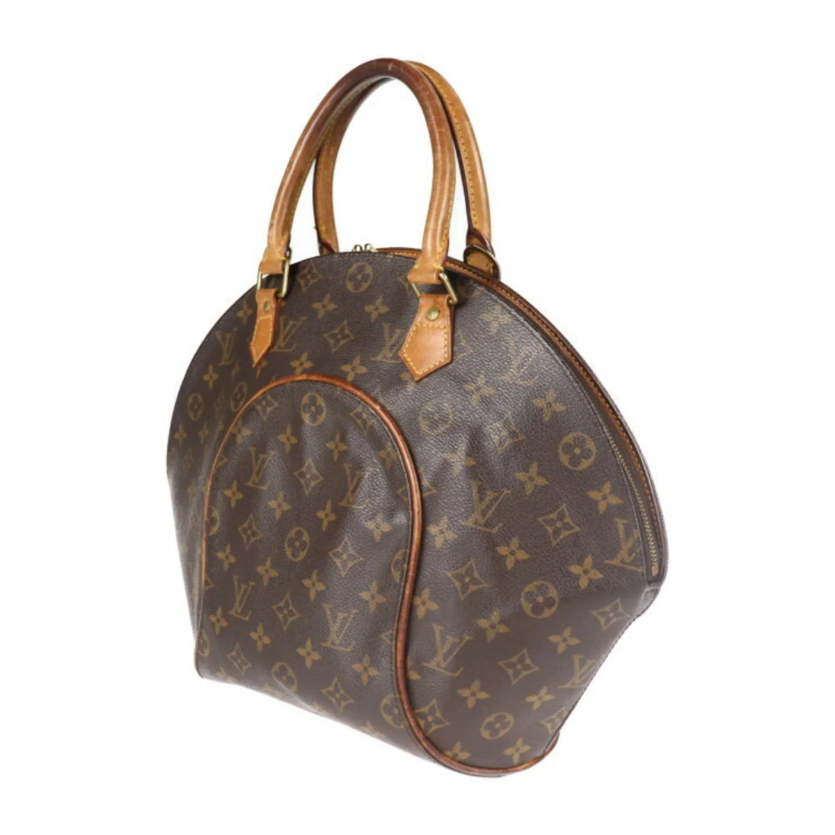 Handbag Ellipse VUITTON Canvas Pre-Owned Monogram M51126 Vuitton LOUIS Brown (Good) Louis