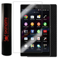 Tablet for Sony Protector Carbon Skinomi Fiber Z3 Compact Skin Screen & Xperia