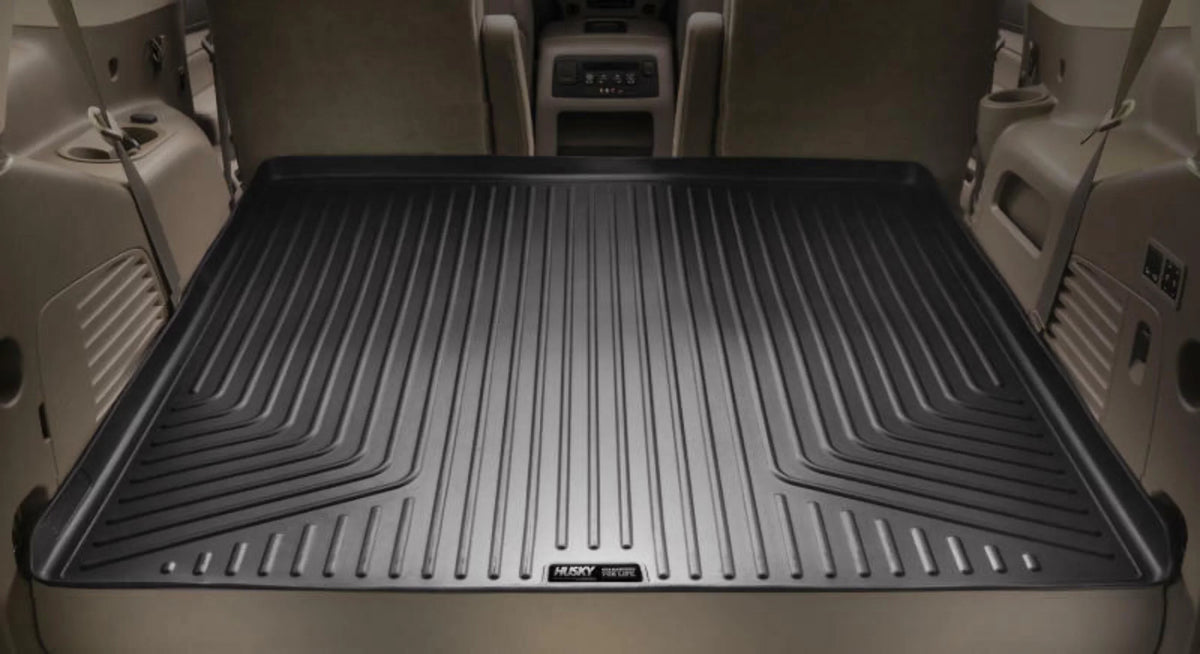 Series w/o Husky or Cargo 07-12 Black GMC w/ Seat RealTruck Liner 3rd by Weatherbeater with row Yukon; Compatible Tahoe/07-12 Chevrolet