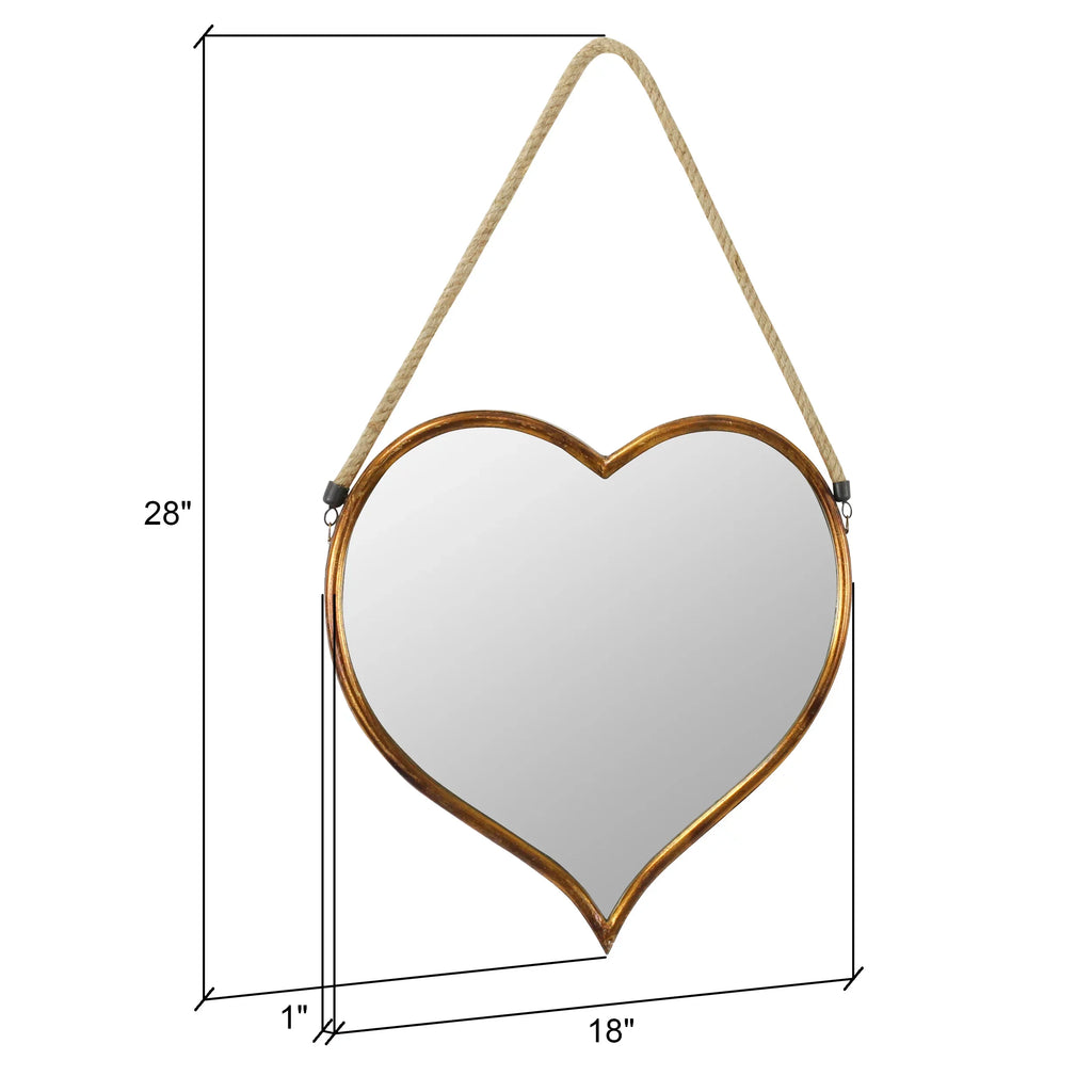 Mirror by Kiera Heart Aspire 18" Gold 28" x Wall