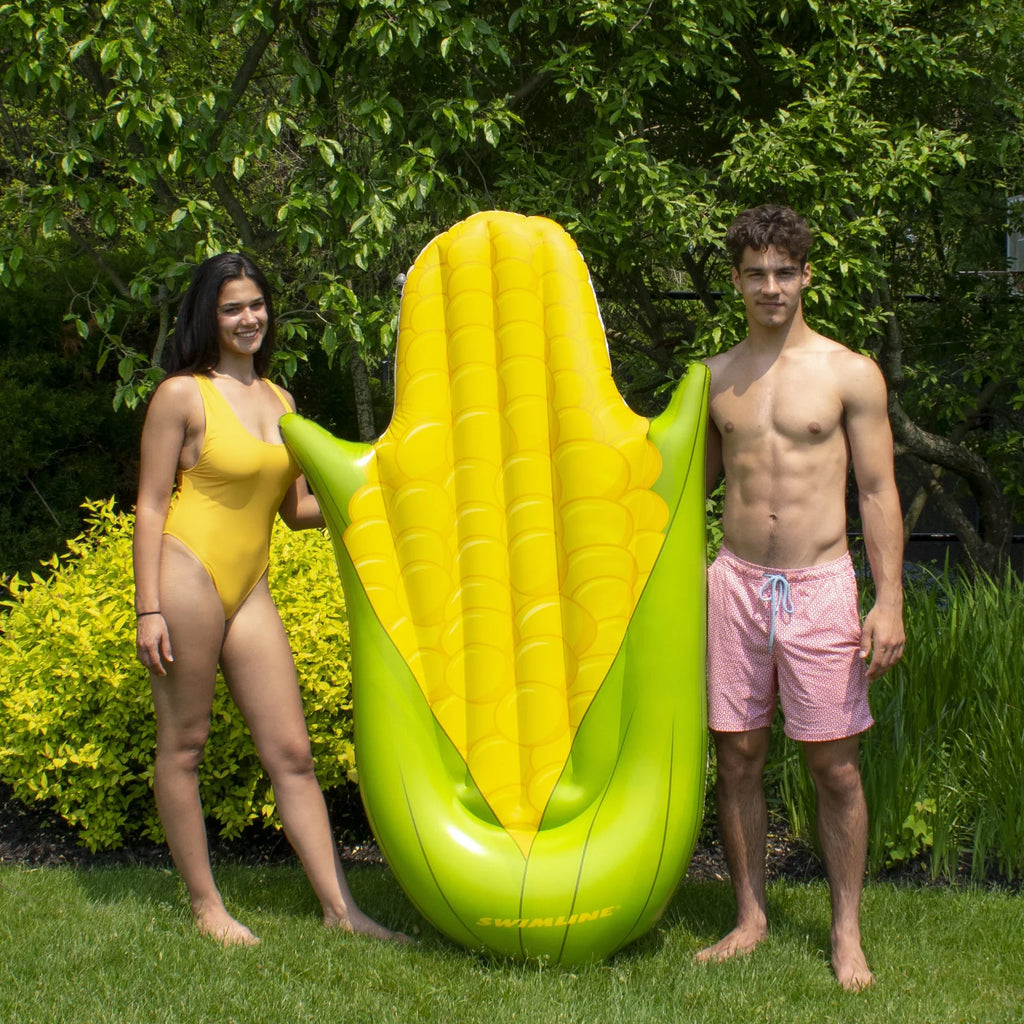 Float Central Swim Corn Green Pool and the on Yellow 68" Cob Swimming
