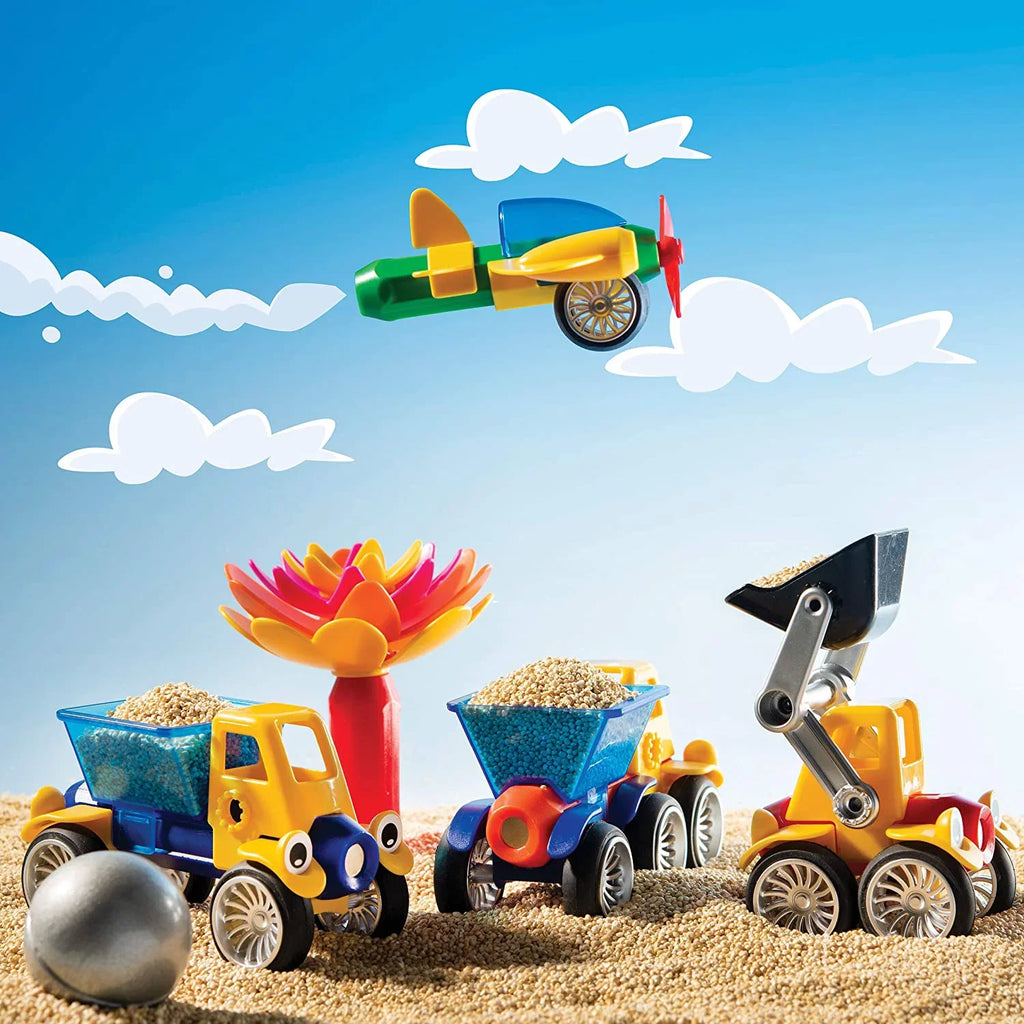 up Play 42 Case Vehicles Child for Toy Stem Brainy and with Magnetic 3 Ages and pc. Storage Cars
