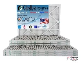 MERV x (Actual Filter USA Glasfloss - -Qty:12 19.5x7/8 Made Size: 13x20x1 in - 10 Furnace Air - inch) 12.5