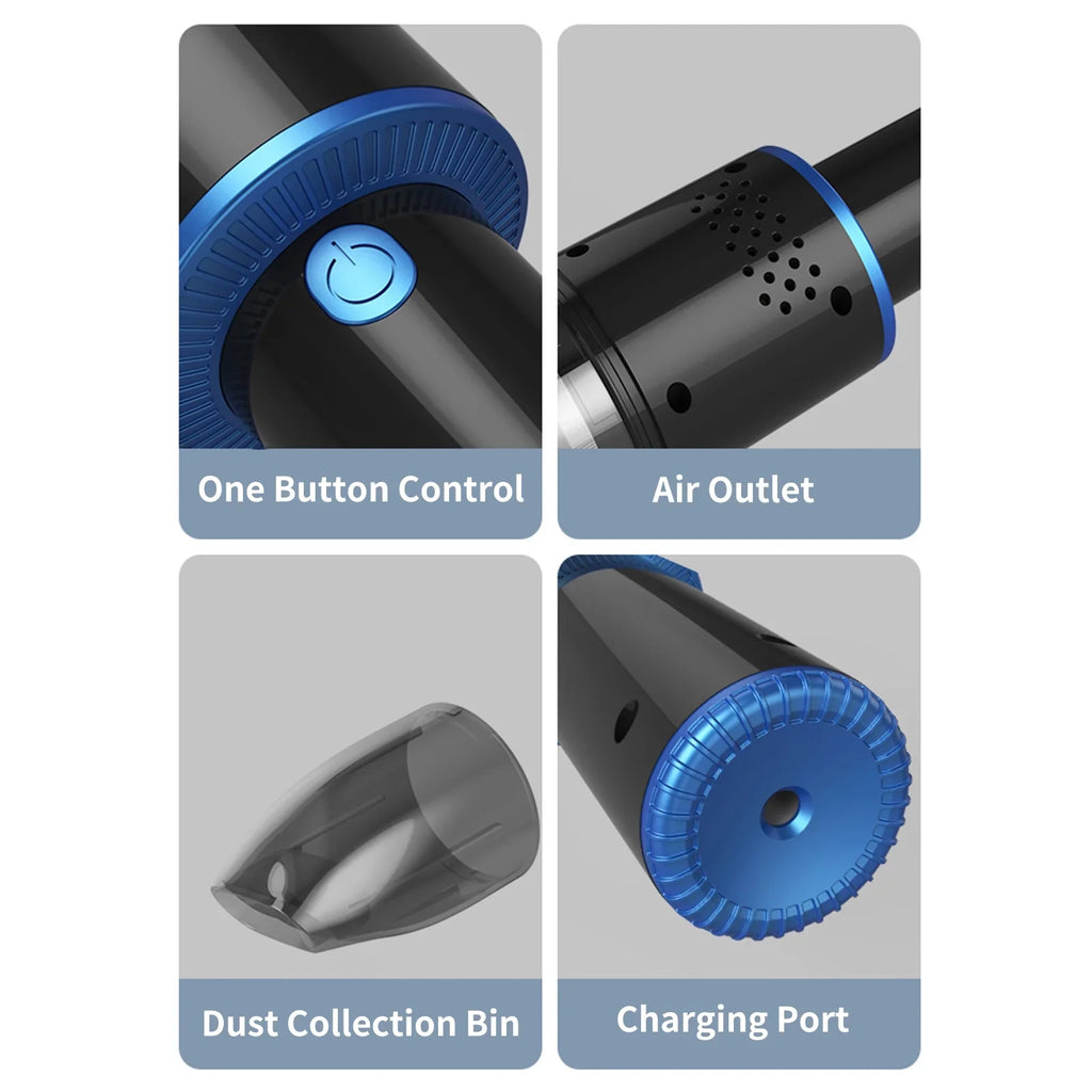 120W Home Cleaning Pet Portable Handheld Strong for Suction Office Anself 10000Pa Cleaner Cleaner Dust USB Hair Car Gravel Cleaner