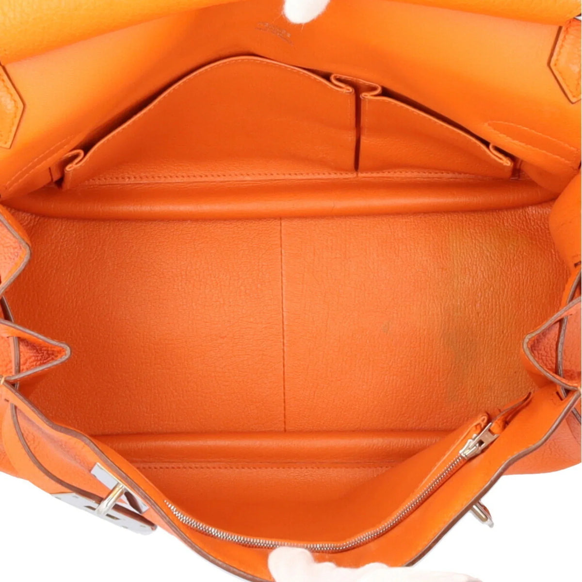 Women's BRB10010000013133 Hermes Bag Clemence Pre-Owned Orange Taurillon Shoulder 34 HERMES Gypsière (Good)