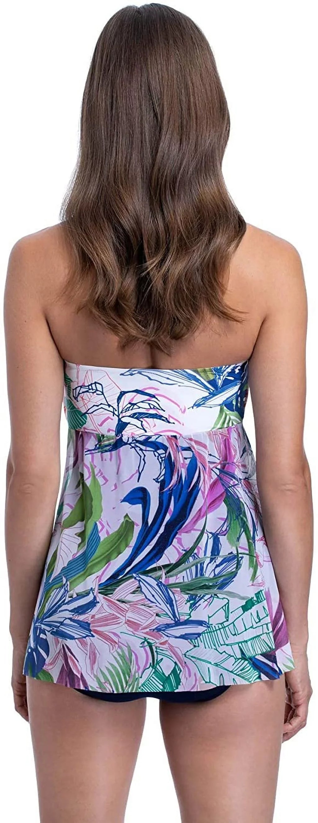 One Profile by Piece US Bandeau MULTI Flyaway Swimsuit, 6 TROPICANA Gottex