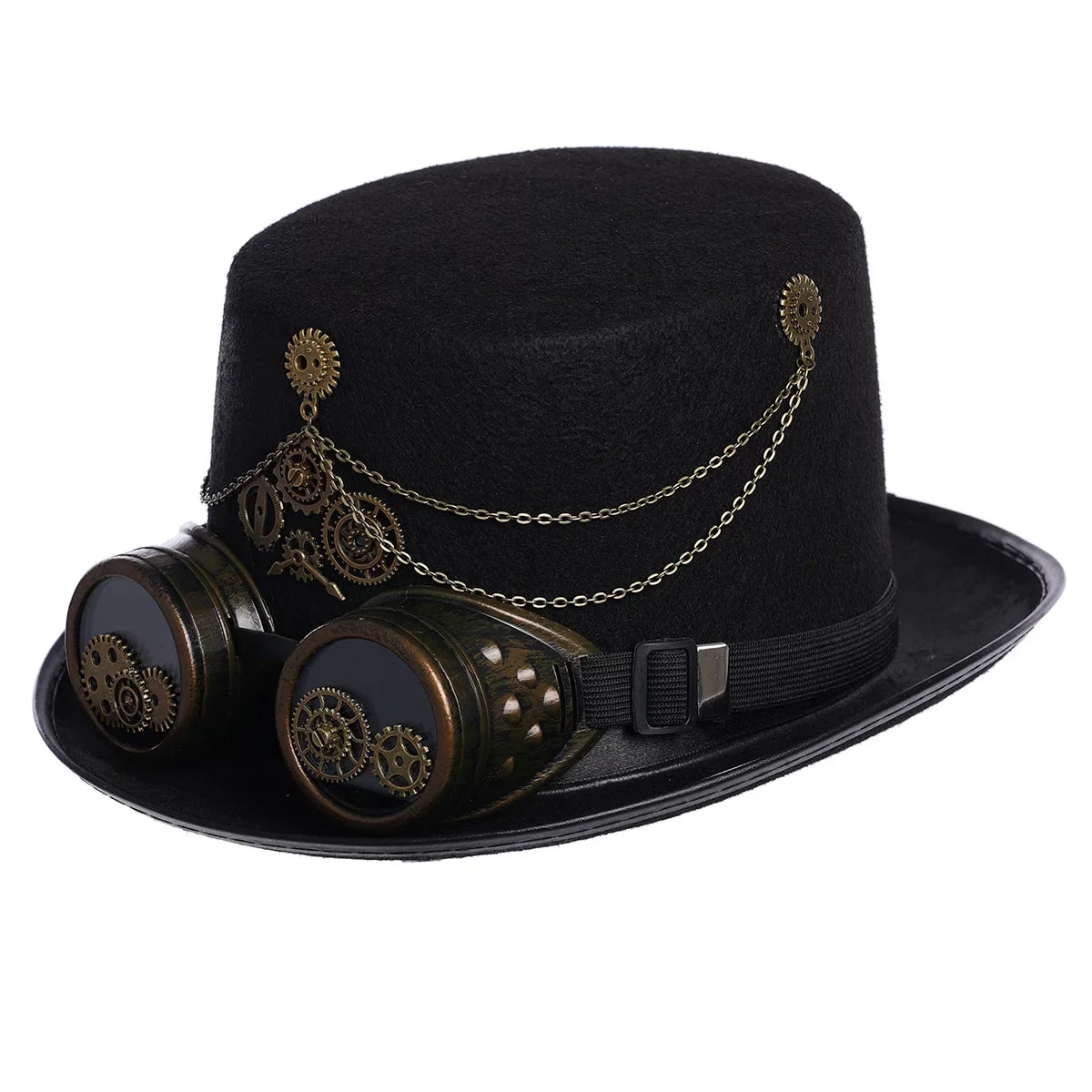 Goggle Hallo with Unisex Hats Hat Gothic Punk Steampunk Top GRACEART