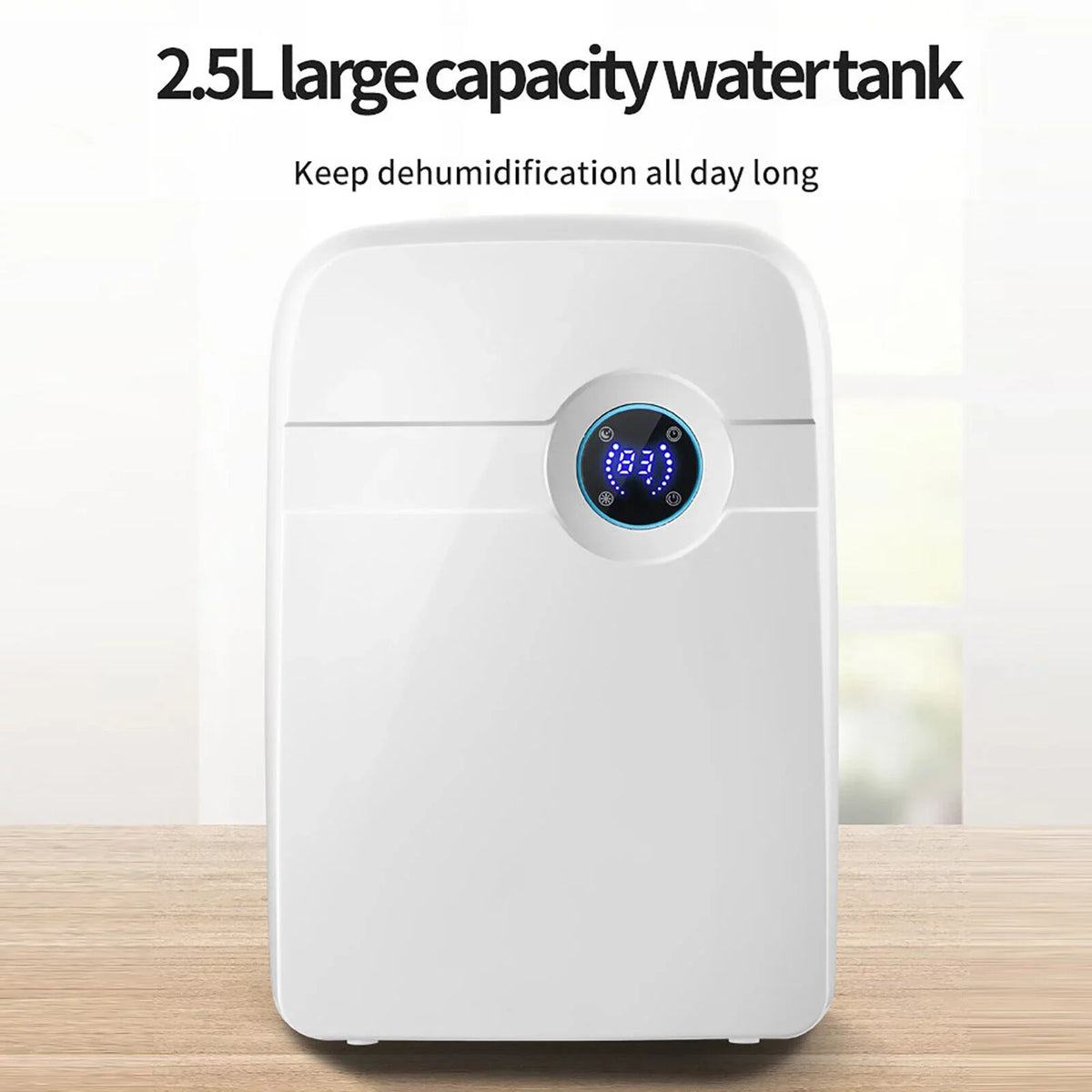 Water Tank RV for Hose ZhdnBhnos 2.5L Garage Portable Moisture w/ Compact Bedroom MIni Caravan Dryer Dehumidifier Drain