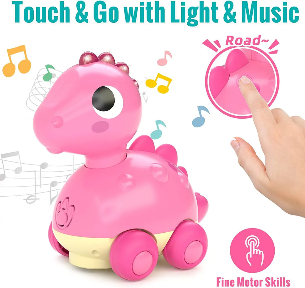 to for Dinosaur Baby 18 Baby Infant Toys Months 1 2, Touch Age Toys for Baby 1 Year Crawling Girl & for Pink Gifts 2 Musical Toys to Girl, Toys Toys - Go Months, Old Light Toy 3 12-18 12 Musical for