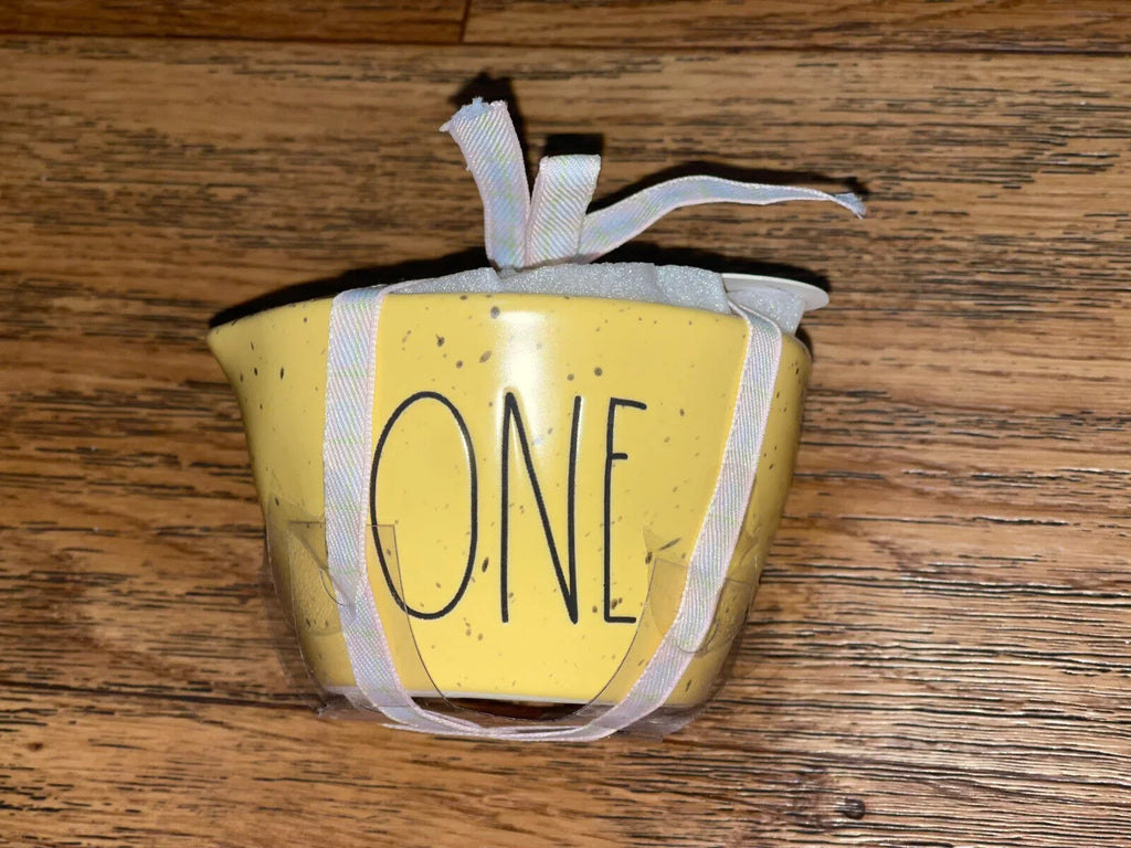 One of Half Quarter set Kitchen Cups each Ceramic Black Measuring Rae 4-piece Speckled Third 1 Dunn Yellow Cup Lettering includes