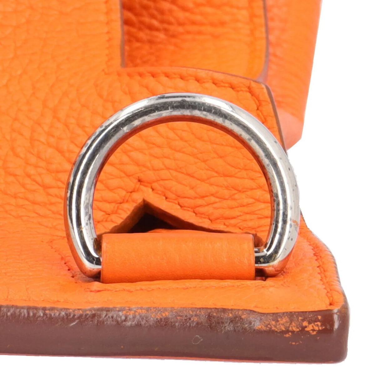 Women's BRB10010000013133 Hermes Bag Clemence Pre-Owned Orange Taurillon Shoulder 34 HERMES Gypsière (Good)