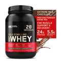 Gold Optimum 2 Protein, Protein Servings 28 24g Extreme Whey Nutrition, lb, Powder, Milk Chocolate, Standard 100%