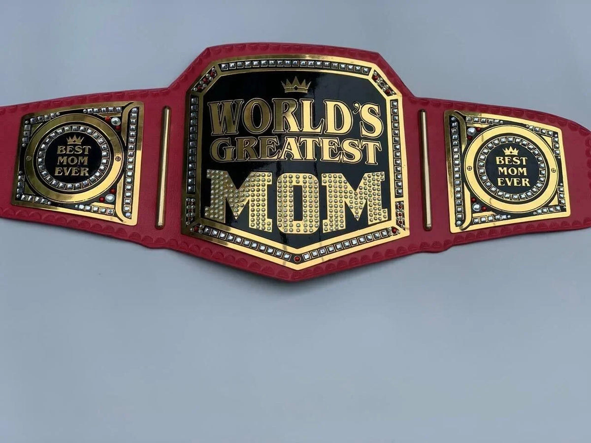 Belt Red Mom World Championship Gift Greatest