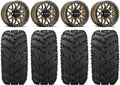 Kawasaki Krank Bronze Pro Tires Raceline FXT 28" Mule 14" Wheels Reptile