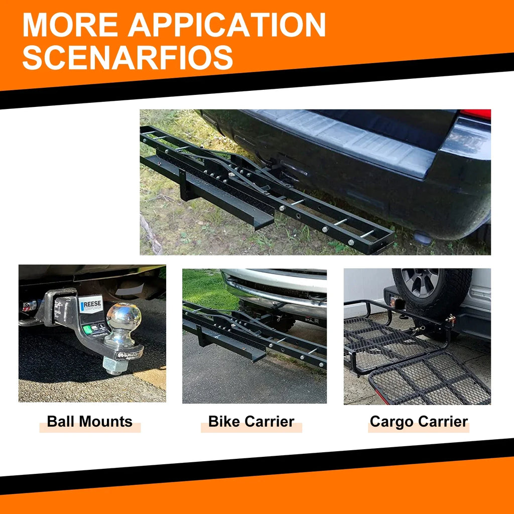 Trailer Steel Outback Hitch 3 Kojem Black Receiver Hatchback for 2" Subaru Class 2010-2019