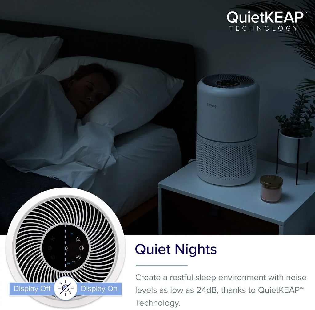 sq. White 300-RAC, and ft., 547 Up to Asthma, Rooms Purifier Allergies Large Air for Levoit Core