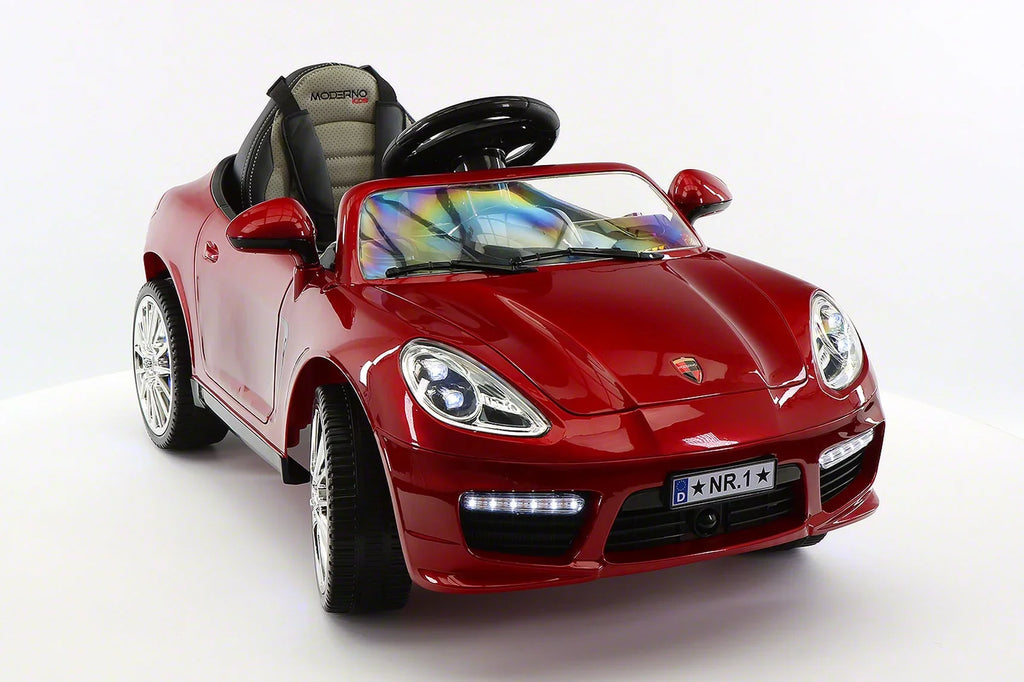 Ride-On Kiddie Electric 12V with R/C Roadster Parental Kids Cherry | Car Red Remote
