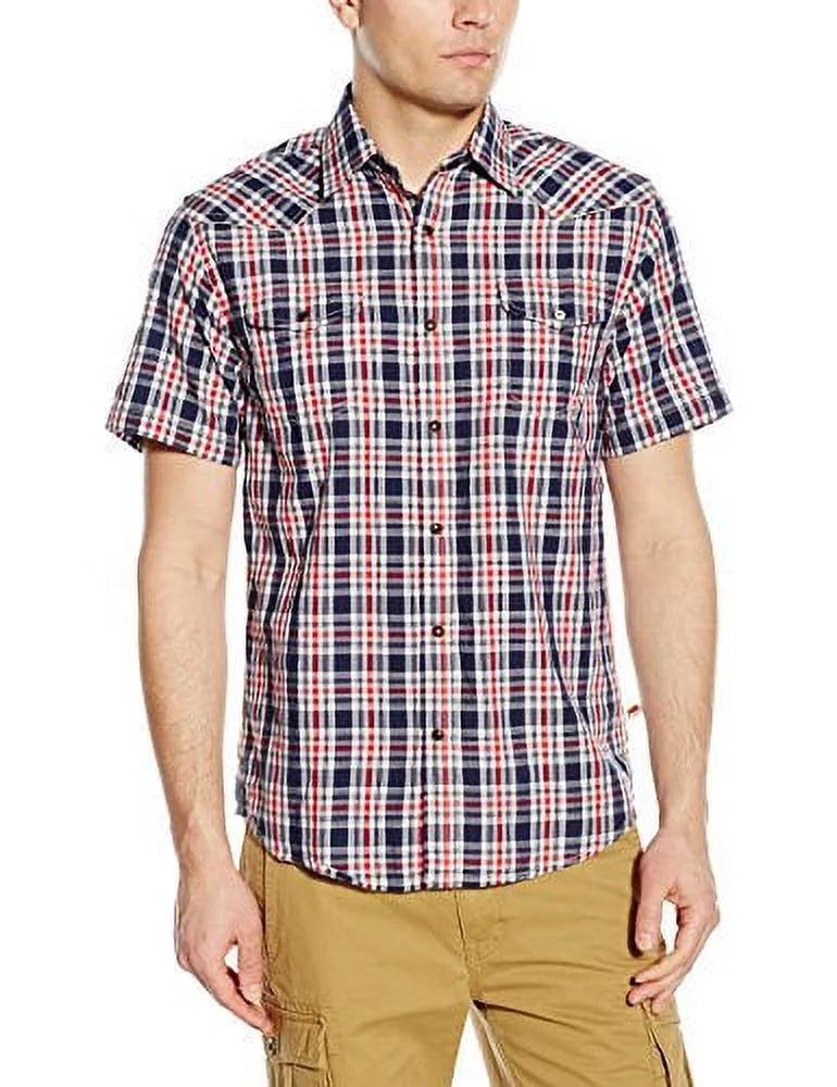 Flag, Dakota Brodi Men's Gingham Grizzly Western, X-Large
