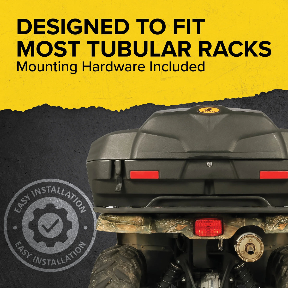 | Soft Lounger Box an Black Storage Boar a Lockable a Seat (66010) Impact-Resistant Storage Box, Camco and Cushion Water-Resistant Features Design, Comfortable Rear and ATV/UTV