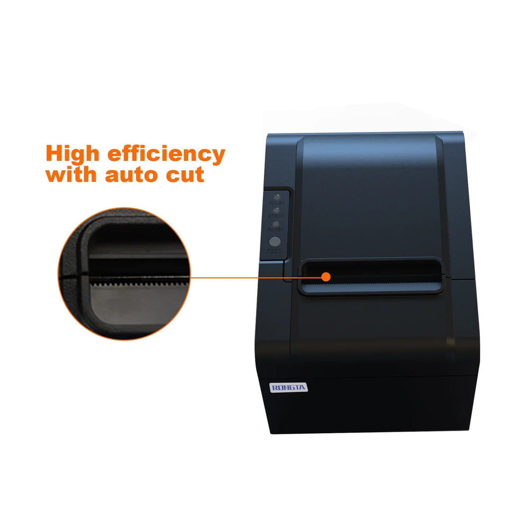 for Optional Ethernet Receipt Auto Drawer,USB Cutter Support RONGTA Printer Printer, USB Kitchen Cash Serial Windows/Mac/Linux POS (RP326) Printer, Interface Restaurant 80mm Thermal with