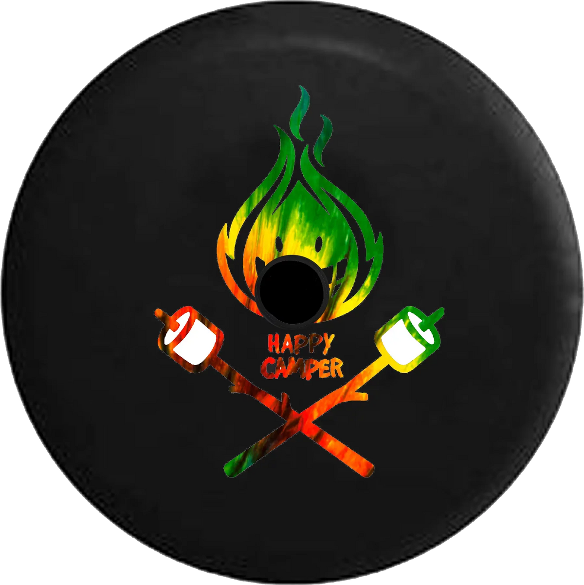 Spare Camp Inch Cover Tiedye 2019 RV Jeep for Fire Backup Happy 32 Camper Marshmellows Camera Wrangler JL 2018 Tire