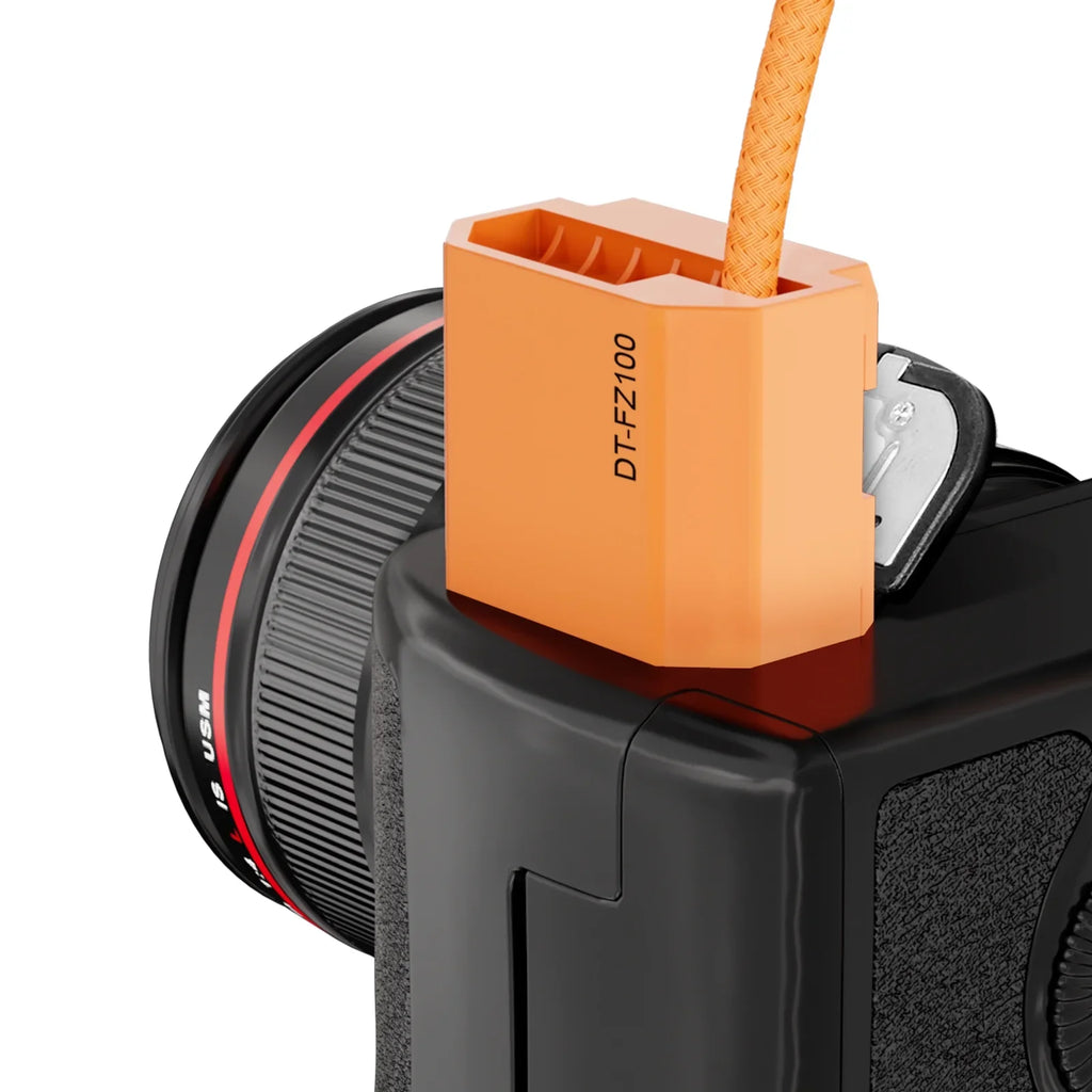 Cameras III/A7R Coupler Braided NP-FZ100 DC Sony A7R Wire to DT-FZ100 Dummy III/A7 ZGCINE - V/A7/A7S Battery D-Tap for II/A6600/A6700/FX3/FX30/ZV-E1/A1/A9/A9II III/A7C/A7CR/A7C