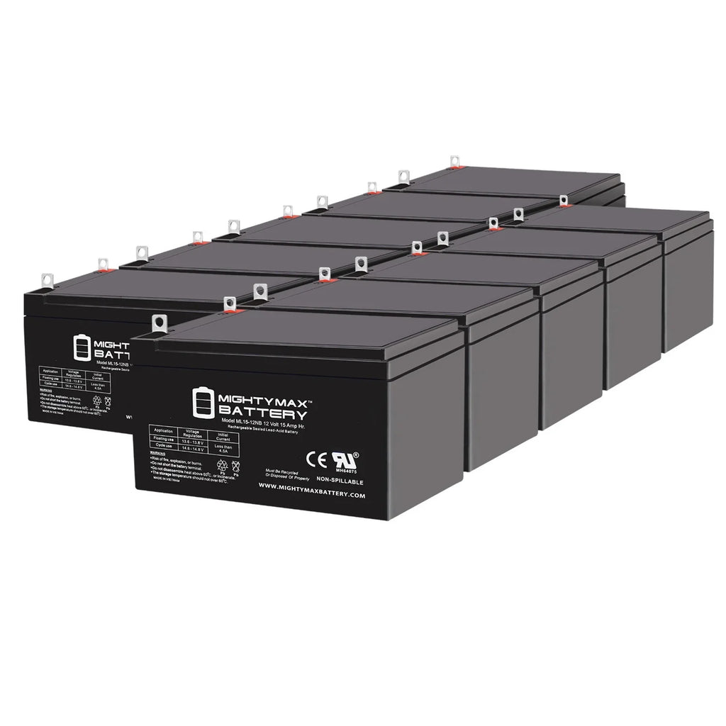 Pack Evo Electric 12V ML15-12NB - with Scooter Battery Compatible Replacement 10 500W 15AH