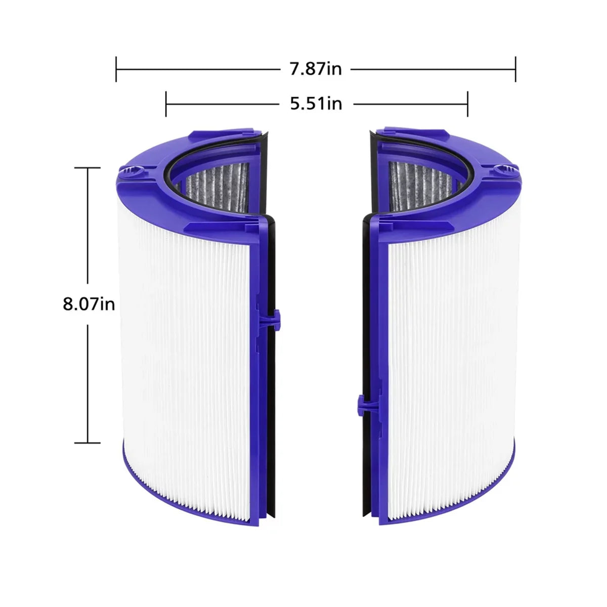 Pure HP04 Filter Fan Filter Purifier 360° Cool TP04 for HEPA Carbon Activated 2-in-1 True DP04, Replacement Purifying Air and