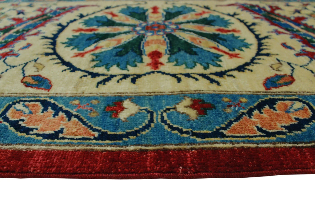 8'1" Rug, Aria Dona x Red/Ivory 9'9"