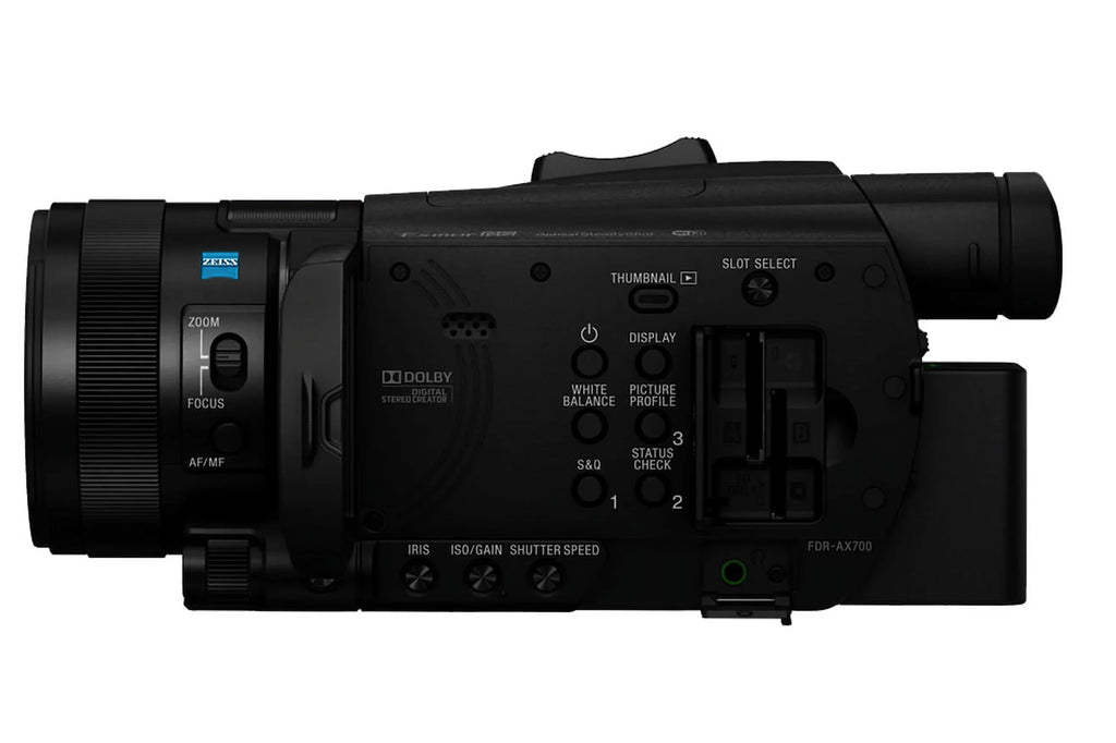 4K w/ 1-inch FDR-AX700/B Sensor Sony Camcorder CMOS HDR