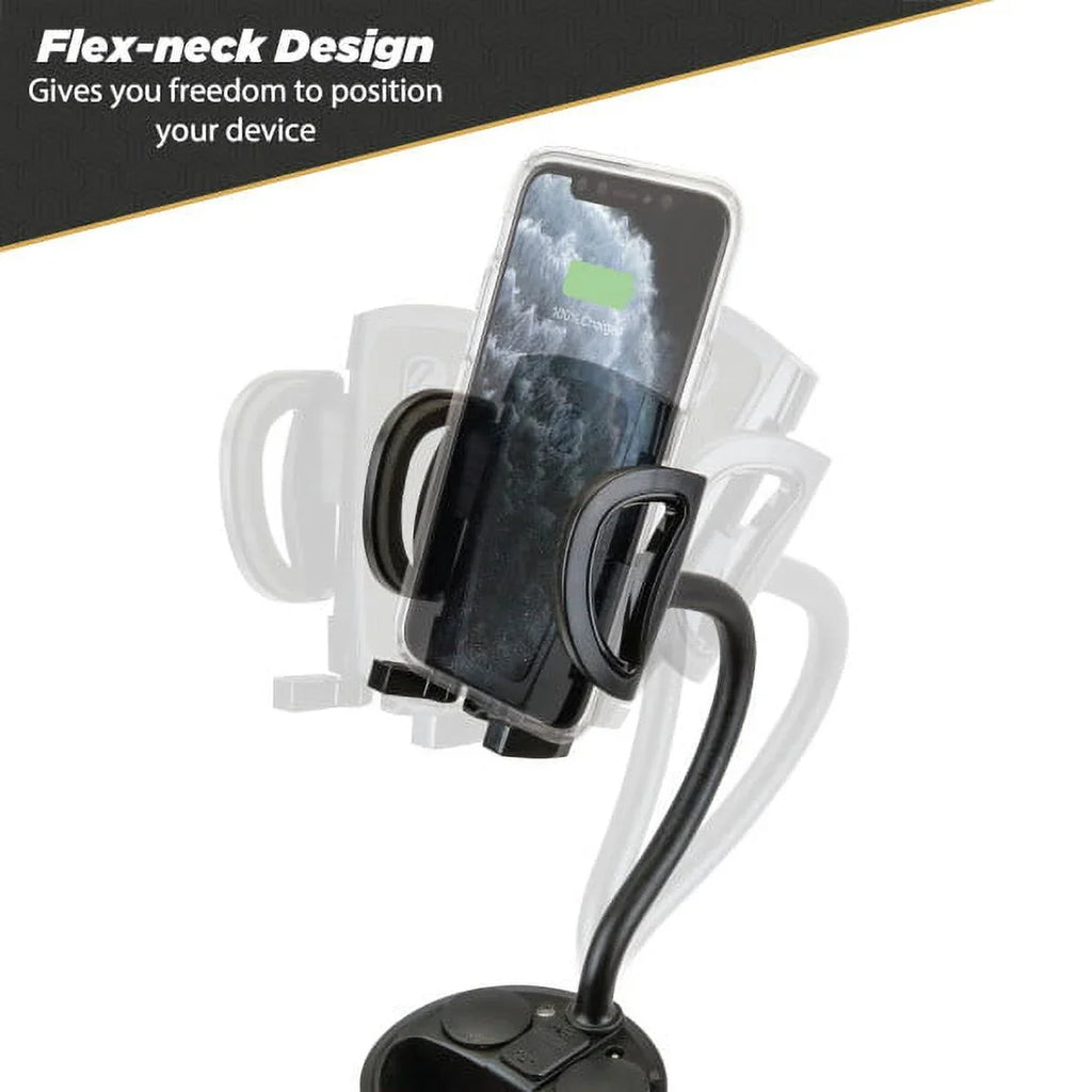 Arm 4” Powerhub Car Adjustable Scosche Mount Cup UH2PCUP and Black Holder