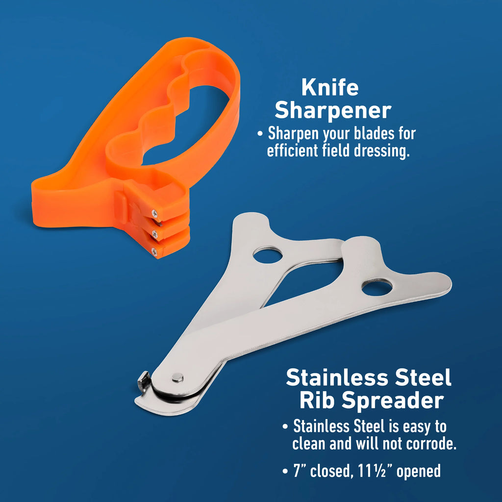 420 Cleaning Blades Steel Stainless - Game Piece Satin Set 7 Maxam Finish