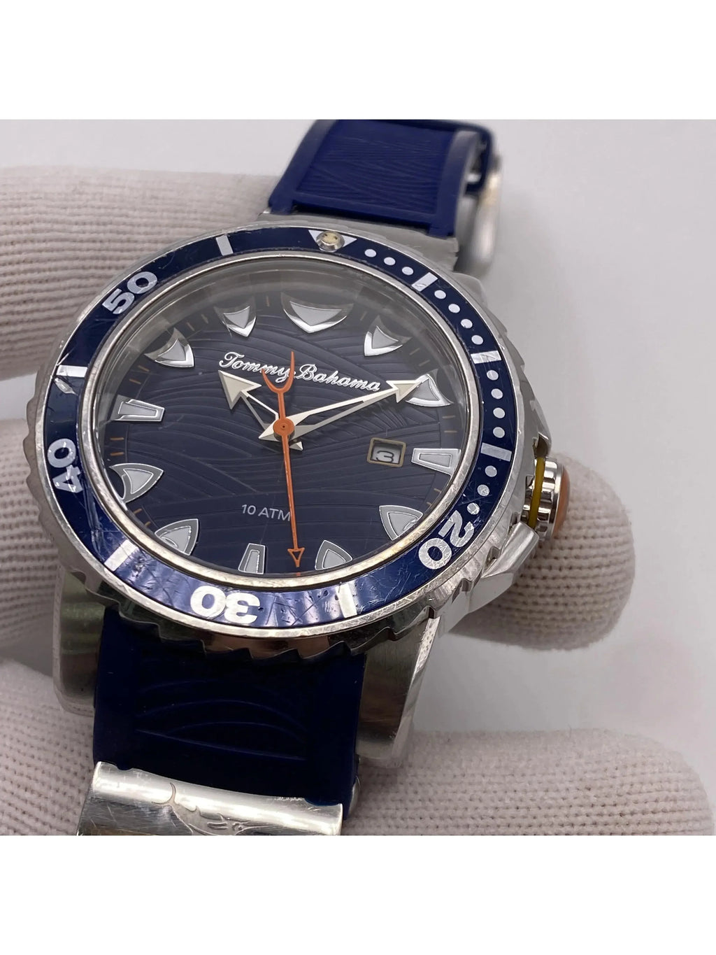 Quartz Tommy Watch Pre-owned Mens Steel Bahama TB00101-01 (Good)