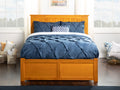 Platform with and in Footboard Trundle Caramel Bed Size Size Full Full Nantucket AFI Panel Latte