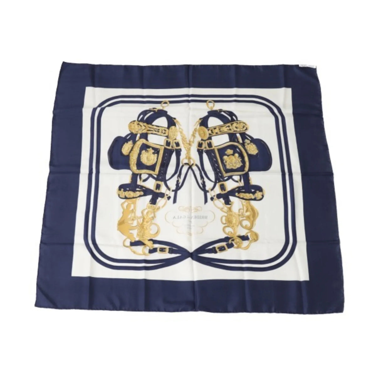 Hermes (Good) de GALA Scarf BRIDES Carre90 HERMES Pre-Owned Blue