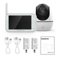 '- - OWSOO Camera 8 inch Dazzduo Camera Inch Video Audio Screen Monitor Wireless 4.5 Includes Infrared 720P LCD Vision Infrared 4.5 LCD Loop 2 4.5 LCD Way 2-Way Camera,Function Motion 8 with Audio