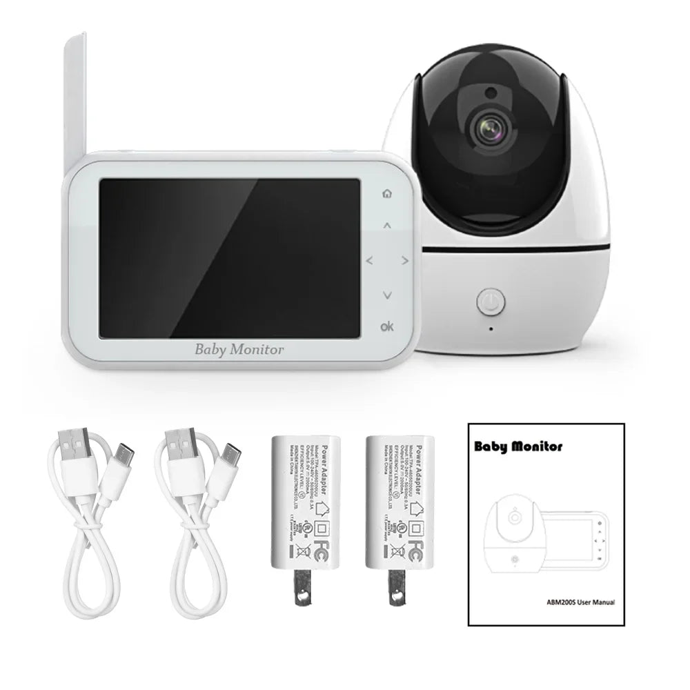 '- - OWSOO Camera 8 inch Dazzduo Camera Inch Video Audio Screen Monitor Wireless 4.5 Includes Infrared 720P LCD Vision Infrared 4.5 LCD Loop 2 4.5 LCD Way 2-Way Camera,Function Motion 8 with Audio