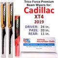 2019 Cadillac Beam Wiper of Performance Wipers (Set 3) XT4 w/Rear