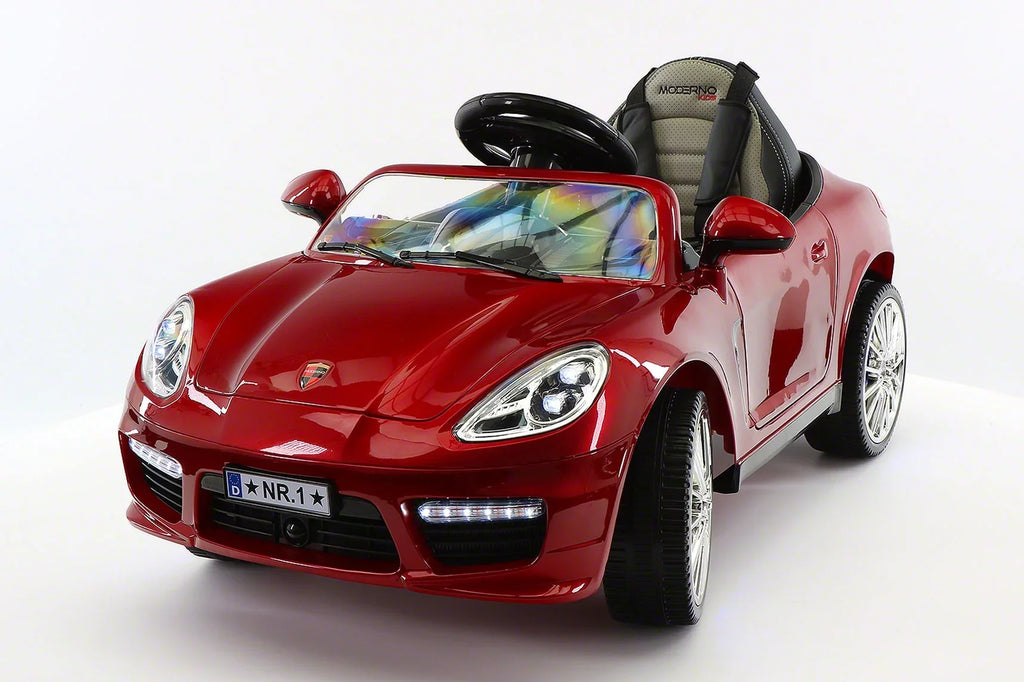 Ride-On Kiddie Electric 12V with R/C Roadster Parental Kids Cherry | Car Red Remote