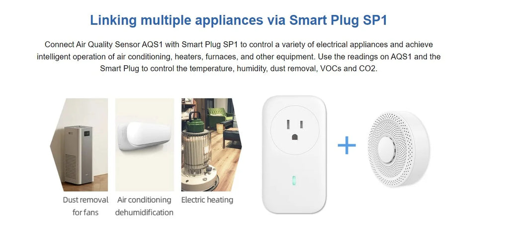WiFi/RS485/LAN Alerts, Quality Connectivity Monitor & Multiple TVOC, AQS1 Humidity, PM1/2.5/10, Air Temperature 9-in-1 - UbiBot CO2/CO2e,