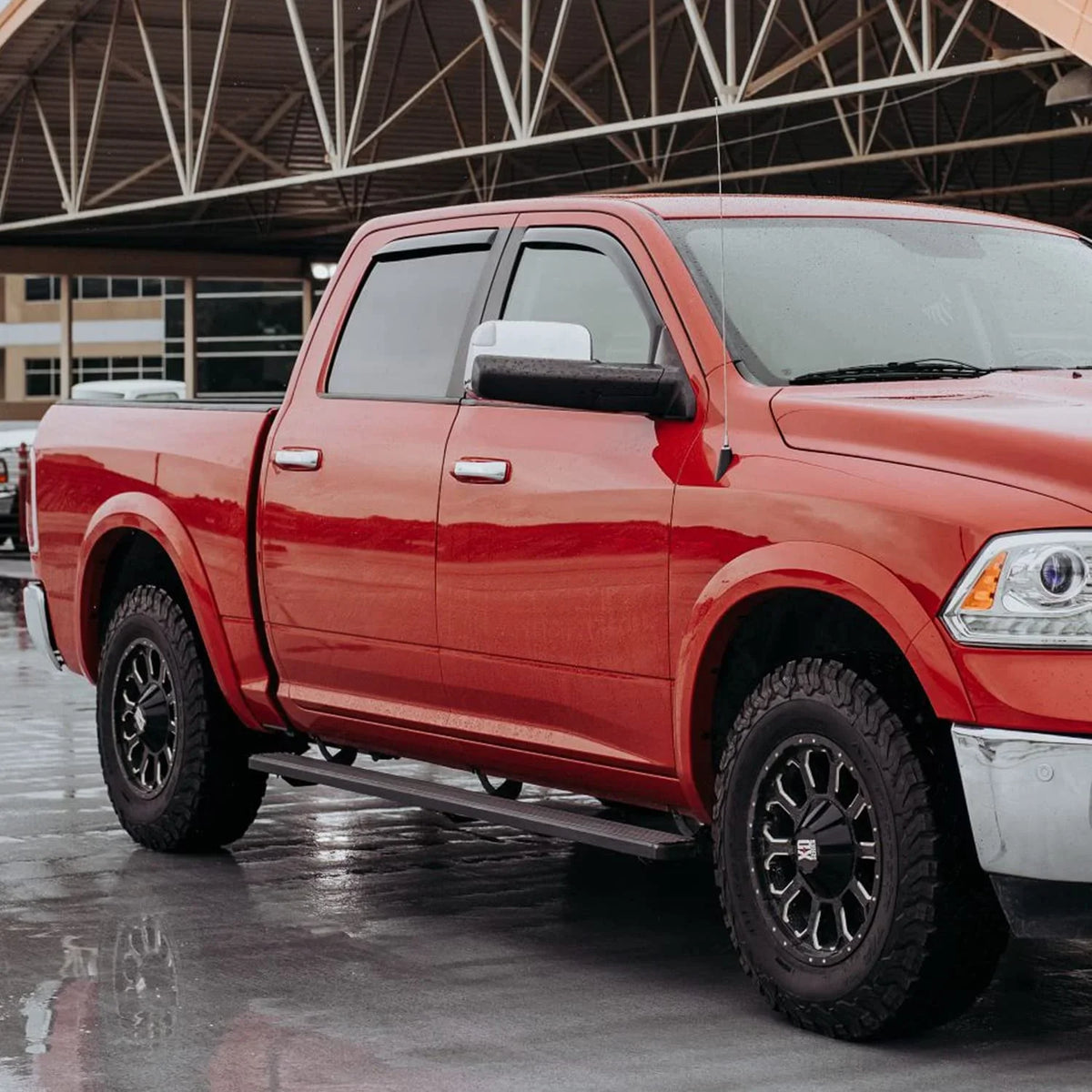 for - Durable Rain Voron 2019-2024 220010v Dodge Pieces Window Window Vent 4 Glass 2500 Deflectors, Guards RAM 3500 Trucks Extra Crew Visors, Cab, in-Channel